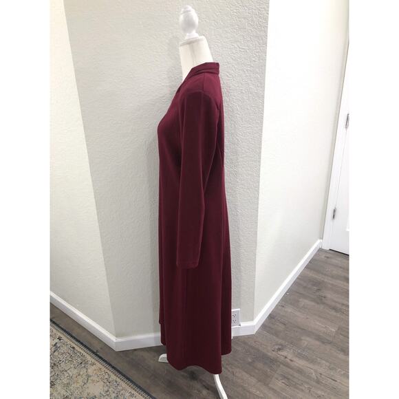 Coldwater Creek Maroon Maxi Dress - Picture 3 of 10